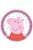 Peppa papírtányér, party tányér 8 DARABOS, 18 cm Nr2