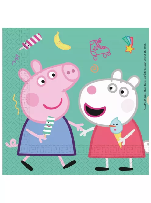 Peppa malac Messy Play szalvéta 16 DARABOS, 33x33 cm Nr3