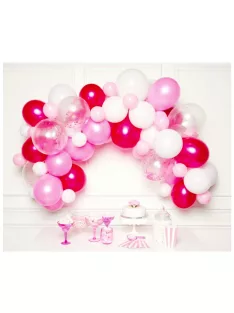 Színes Pink léggömb, lufi girland 70 db-os szett Nr1
