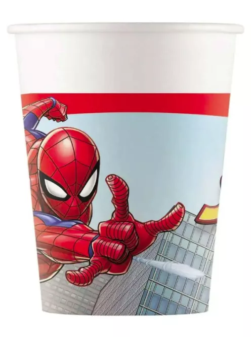 Pókember Crime Fighter papír pohár 8 DARABOS 200 ml FSC Nr1