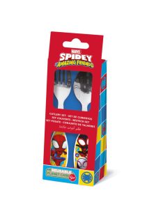 Pókember, Spidey fém evőeszköz készlet - 2 darabos