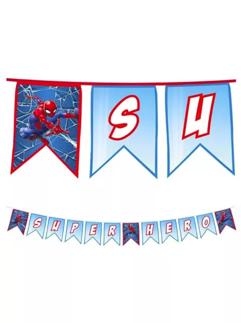 Pókember Happy Birthday felirat FSC 2 méter Nr3