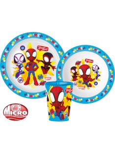   Pókember Spidey étkészlet, micro műanyag szett 260 ml-es pohárral Nr2