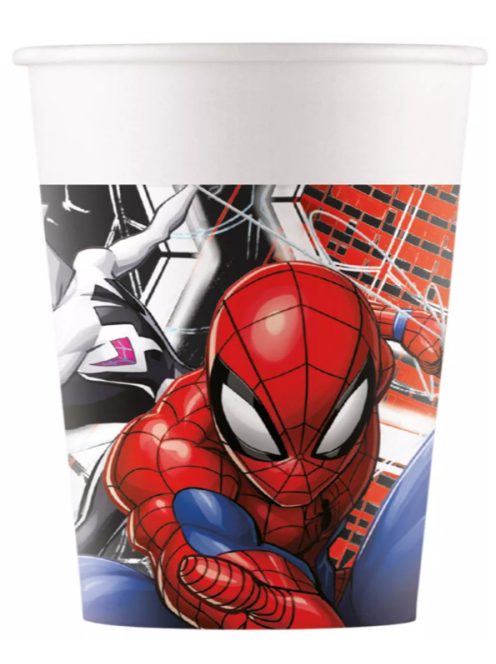 Pókember World of Webs papír pohár 8 DARABOS 200 ml FSC