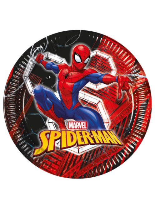 Pókember World of Webs papírtányér 8 db-os 23 cm FSC Nr5