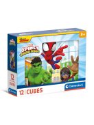 Pókember Spidey 12 db-os mesekocka - Clementoni