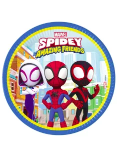   Pókember, Spidey papírtányér, party tányér 8 DARABOS, 23 cm FSC Nr3