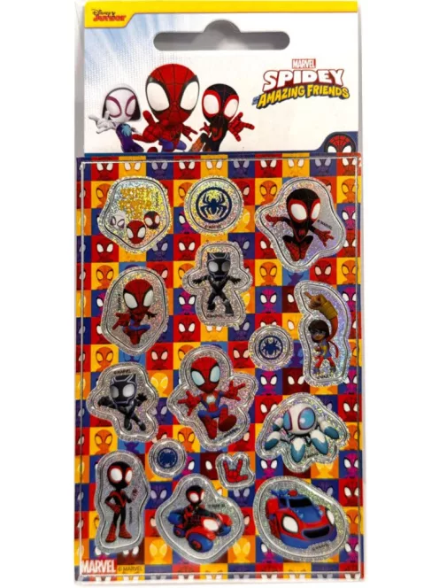Pókember Spidey Power hologramos matrica szett Nr6