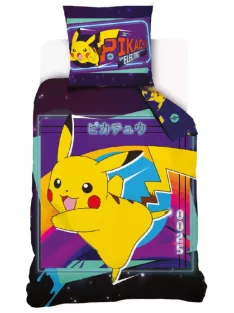 Pokémon Electric ágyneműhuzat 140×200 cm, 70x90 cm Nr2