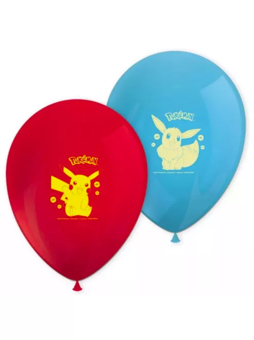 Pokémon léggömb, lufi 8 DARABOS 28 cm Nr1