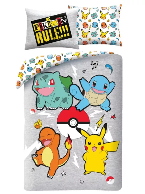 Pokémon Rule! ágyneműhuzat 140×200 cm, 70×90 cm microfibre /microfiber