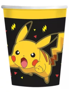 Pokémon Yellow Thunder papír pohár 8 DARABOS 237 ml Nr1