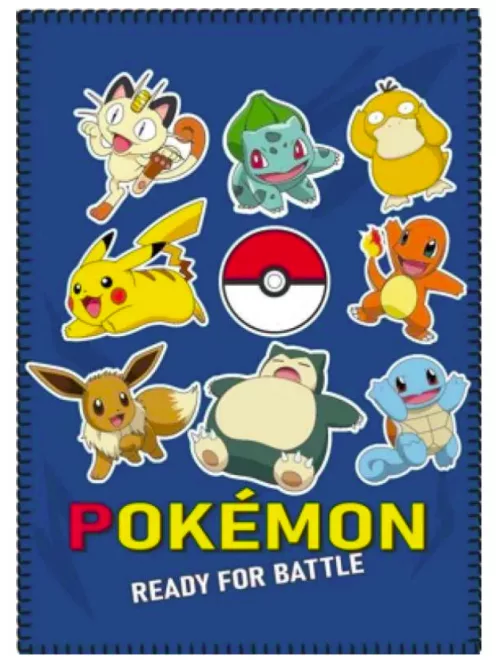 Pokémon polár takaró, pléd 100x140 cm Nr5