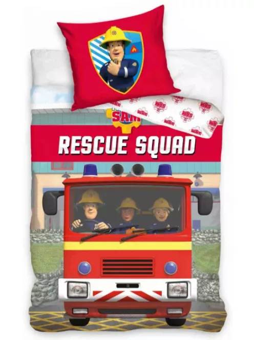 Sam a tűzoltó Rescue Squad ágyneműhuzat 140×200cm, 70×90 cm Nr3