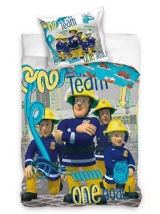   Sam a tűzoltó Team Goal ágyneműhuzat 140×200cm, 70×90 cm Nr4