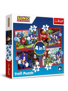 Sega Sonic a sündisznó 4 az 1-ben puzzle - Trefl