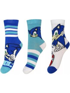 Sonic a sündisznó gyerek bokazokni 3 pár/csomag 23-34 Nr1