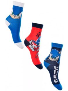 Sonic a sündisznó gyerek bokazokni 3 pár/csomag 23-34 Nr3