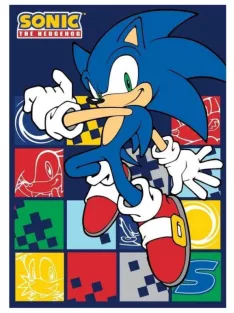   Sonic a sündisznó Blue Blur polár takaró, pléd 100x140 cm Nr6