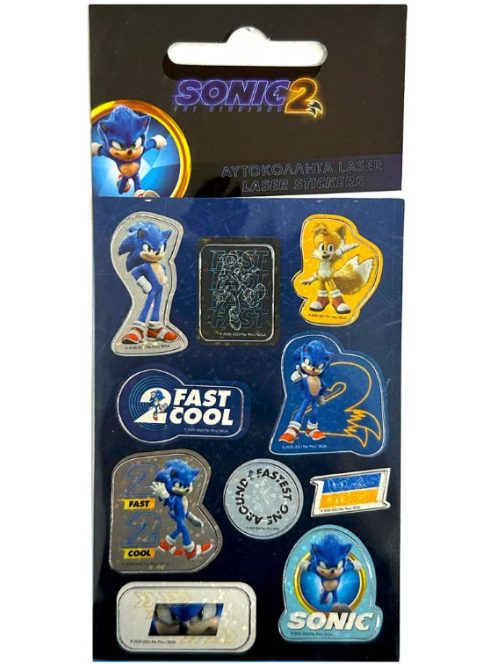 Sonic a sündisznó Speed hologramos matrica szett Nr1