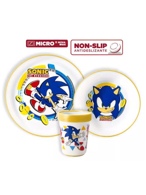 Sonic csúszásmentes étkészlet, micro műanyag szett