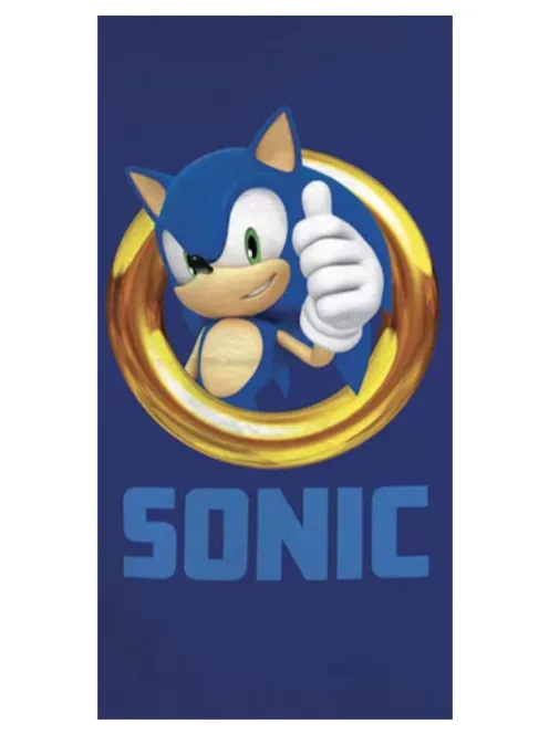 Sonic a sündisznó fürdőlepedő, strandtörölköző 70x140 cm Nr 01