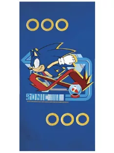   Sonic a sündisznó fürdőlepedő, strandtörölköző 70x140 cm (Fast Dry) Nr 01