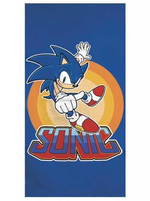 Sonic a sündisznó fürdőlepedő, strandtörölköző 70x140 cm (Fast Dry) Nr 02