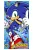 Sonic a sündisznó fürdőlepedő, strandtörölköző 70x140 cm (Fast Dry) Nr 06
