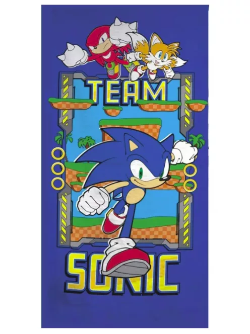 Sonic a sündisznó fürdőlepedő, strandtörölköző 70x140 cm (Fast Dry) Nr 08