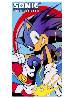   Sonic a sündisznó fürdőlepedő, strandtörölköző 70x140 cm (Fast Dry) Nr 09