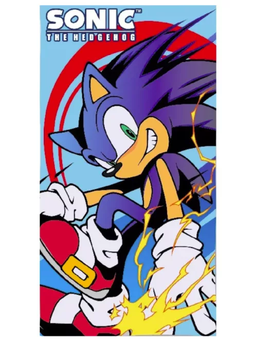 Sonic a sündisznó fürdőlepedő, strandtörölköző 70x140 cm (Fast Dry) Nr 09