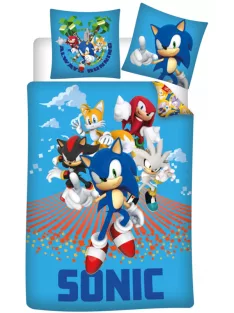   Sonic a sündisznó Always Running gyerek, ovis ágyneműhuzat 100×135cm, 40×60 cm Nr2