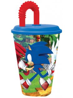 Sonic a sündisznó szívószálas pohár 430 ml