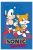 Sonic a sündisznó Tails kéztörlő, arctörlő, törölköző 30x50 cm Nr-2