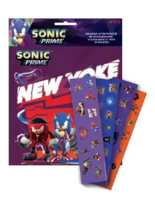 Sonic a sündisznó New Yoke matricás album 50 db matricával Nr1
