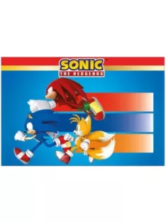   Sonic a sündisznó Sega Party műanyag asztalterítő 120x180 cm
