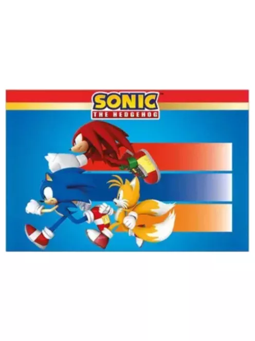Sonic a sündisznó műanyag asztalterítő 120x180 cm Nr1