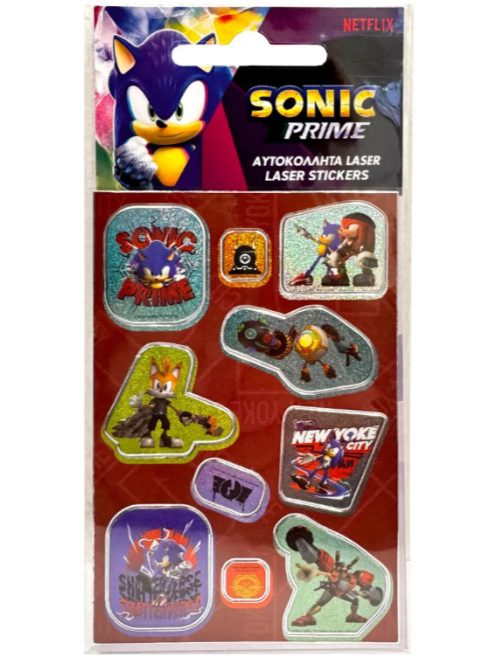 Sonic a sündisznó Shining hologramos matrica szett Nr2