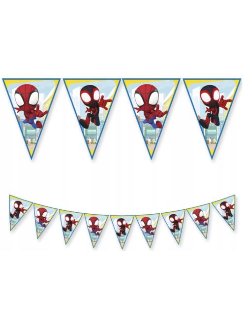 Pókember Spidey zászlófüzér 2,3 MÉTER FSC