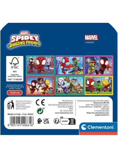 Spidey és barátai 6 db-os mesekocka - Clementoni