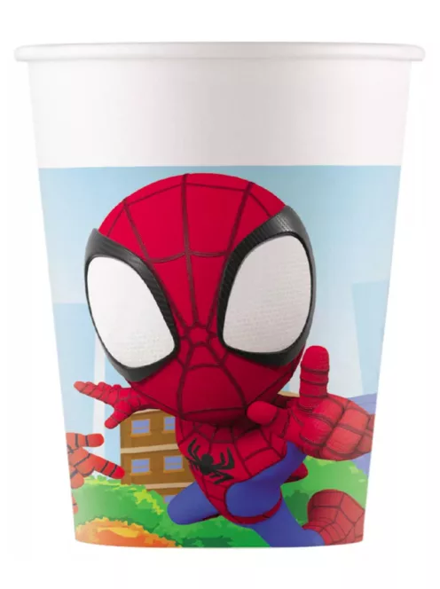 Spidey, Pókember papír pohár 8 DARABOS 200 ml FSC Nr2
