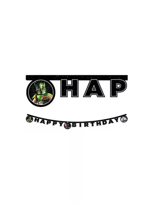 Star Wars Happy Birthday felirat FSC 2 méter Nr1