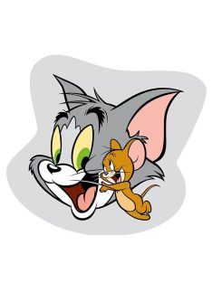 Tom és Jerry formapárna, díszpárna 32x32 cm Nr1