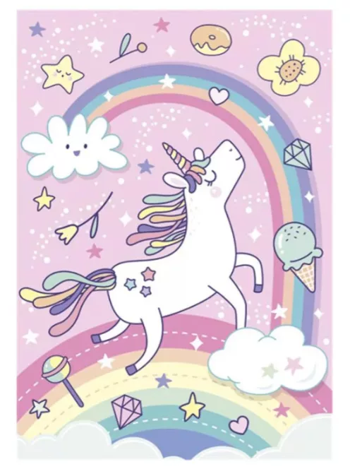 Unikornis Rainbow A/4 gumis mappa Nr1