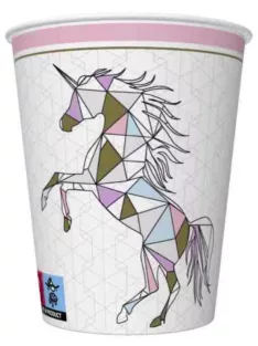   Unikornis papírpohár, party pohár 8 DARABOS, 200 ml FSC Nr4