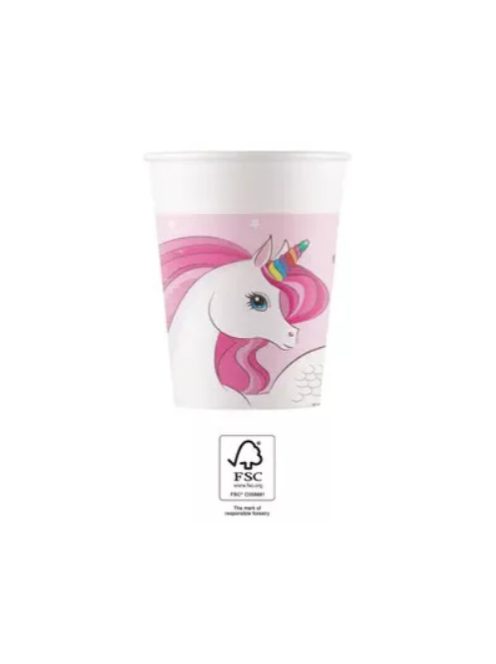 Unikornis Rainbow Colors papír pohár 8 DARABOS 200 ml FSC Nr2