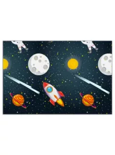 Űr Rocket Space műanyag asztalterítő 120x180 cm Nr1