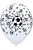 White Football, Focis léggömb, lufi 8 db-os 28 cm Nr1