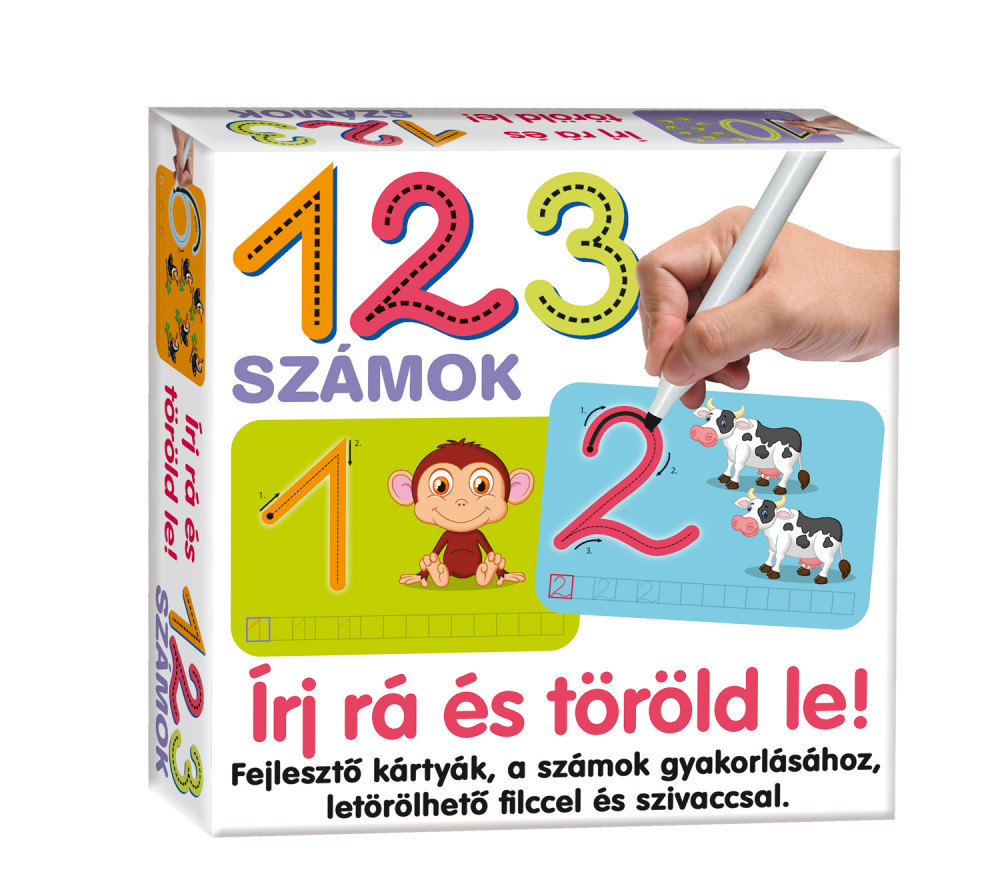 Image of 1, 2, 3 számok gyakorló készlet X